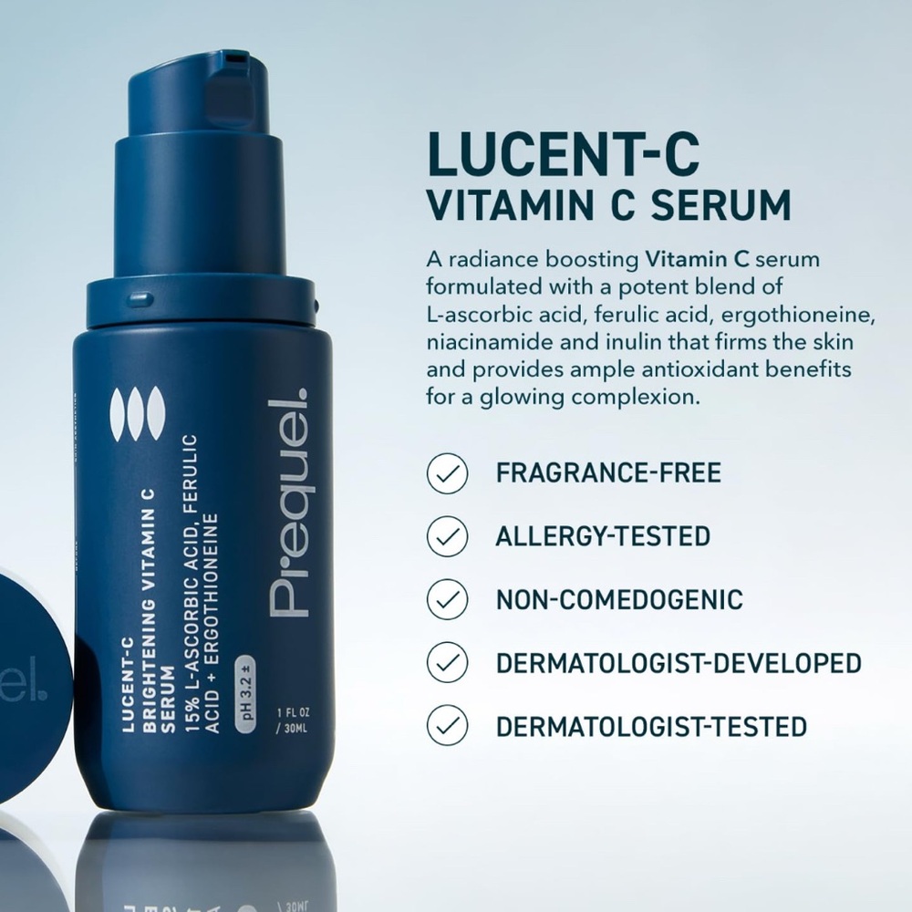 Prequel Lucent-C Vitamin C Serum — Radiance Boosting (Blue)